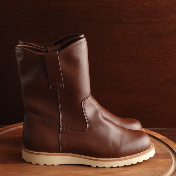 Wills Vegan Boots Other - Wills Vegan Boots Mens Size EU 43 US 10 Brown Pull On Rig Western Utility Casual